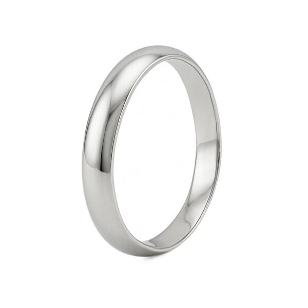 Giftering i hvitt gull 14kt, 3.5 mm. RUBIN modell 803 - 1535